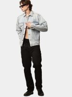 Reworked Denim Jacket with Medusa Embroidery Back Print - Image 6