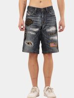 1 of 1 Patch & Distressed Reworked Denim Jorts - Image 17