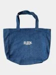 Denim “FLEEK” Embroidered Tote Bag