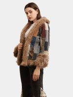 The Mix & Match Patch Jacket – Vintage Denim & Afghan Faux Fur - Image 10