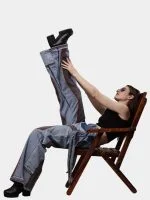 Reworked Denim Pants with Red Thread Detailing & 3D Pocket Design - Image 4