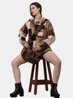 Reworked Corduroy Patchwork Jacket - Image 3