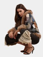 The Mix & Match Patch Jacket – Vintage Denim & Afghan Faux Fur - Image 6