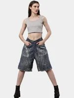 Reworked Levi’s Silver Foil Jorts - Image 11