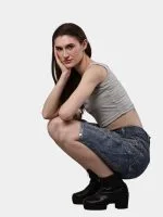 Reworked Levi’s Silver Foil Jorts - Image 9