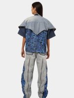 Crazy Unisex 1 of 1 Printed Upcycled Denim Set - Image 4