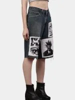 Reworked Wrangler Graphic Patch Jorts - Image 13