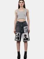 Reworked Wrangler Graphic Patch Jorts - Image 10