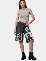 Reworked Wrangler Graphic Patch Jorts - Image 8