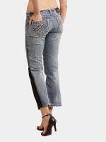 The Zipper Panel – Embroidered Bootleg Denim - Image 20