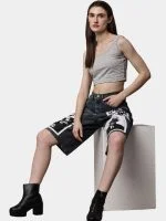 Reworked Wrangler Graphic Patch Jorts - Image 7