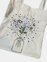 Sprinkling Tote – Embroidered Denim Potli Bag - Image 4