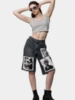 Reworked Wrangler Graphic Patch Jorts - Image 5