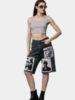 Reworked Wrangler Graphic Patch Jorts - Image 4