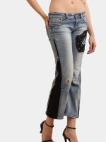 The Zipper Panel – Embroidered Bootleg Denim - Image 12