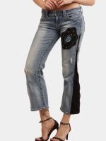 The Zipper Panel – Embroidered Bootleg Denim - Image 11