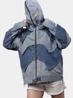 Reworked Double Hood Denim Jacket - Image 16