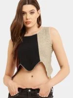 Bandana Panel Reworked Levi’s Jeans & Sleeveless Knit Panel Top Co-Ord Set - Image 12