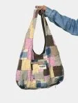 Vintage Patchwork Fabric Tote Bag