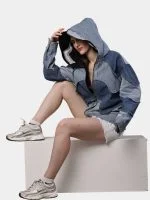 Reworked Double Hood Denim Jacket - Image 13