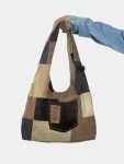Canvas & Corduroy Patchwork Tote Bag