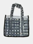 Weave Belt Upcycled Denim Bag