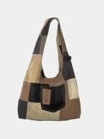 Canvas & Corduroy Patchwork Tote Bag
