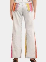 Reworked Bandana Panel Wrangler Jeans & Cut-Out Sleeveless Knit Top - Image 7