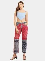 Punk Bandana Levi’s Jeans & Reworked Polo Corset Set - Image 7