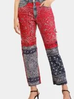 Punk Bandana Levi’s Jeans & Reworked Polo Corset Set - Image 6