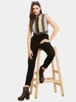 Multicolour Reworked Denim Jacket Top - Image 2