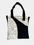 Amoeba Hand-Threaded Vintage Denim Tote Bag