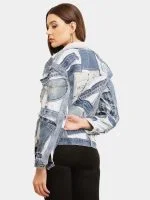 Deconstructed Appliqué Denim Jacket - Image 8