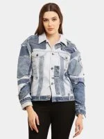 Deconstructed Appliqué Denim Jacket - Image 6