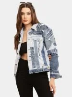 Deconstructed Appliqué Denim Jacket - Image 7