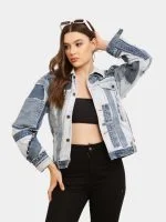 Deconstructed Appliqué Denim Jacket