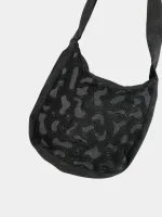 Raw Cut Patchwork Black Tote Bag - Image 5