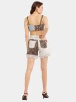 Leopard Print Denim Reworked Co-Ord Set - Image 7