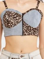 Leopard Print Denim Reworked Co-Ord Set - Image 5