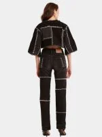 Fagoting Stitch Denim Co-Ord Set - Image 2