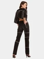 Fagoting Stitch Denim Co-Ord Set - Image 9