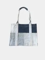 Handmade Denim Patchwork Tote Bag