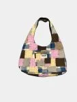 Vintage Patchwork Fabric Tote Bag