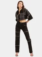 Fagoting Stitch Denim Co-Ord Set - Image 6