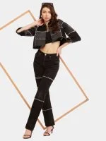 Fagoting Stitch Denim Co-Ord Set - Image 5