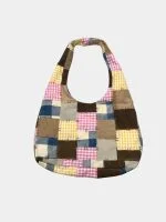 Vintage Patchwork Fabric Tote Bag - Image 4