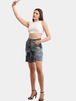 Sustainable Pocket Shorts – Recycled Denim Detail - Image 16