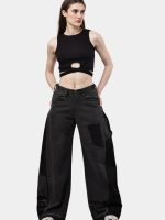 Reworked Dual-Tone Baggy Carpenter Pants - Image 8