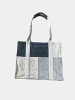 Handmade Denim Patchwork Tote Bag - Image 3