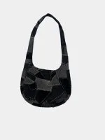 Mixed Denim Patchwork Tote Bag - Image 5